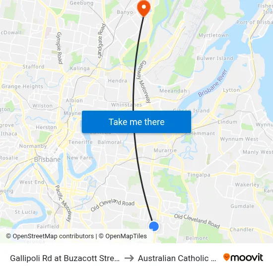 Gallipoli Rd at Buzacott Street, Stop 48a to Australian Catholic University map