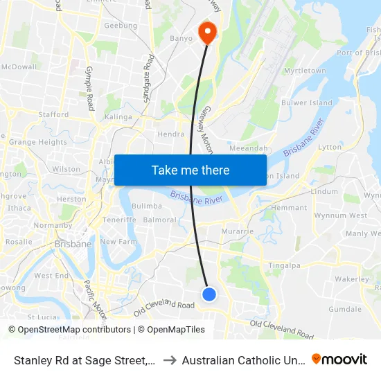Stanley Rd at Sage Street, Stop 41 to Australian Catholic University map