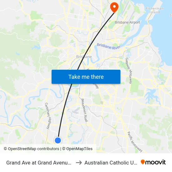 Grand Ave at Grand Avenue Cascade to Australian Catholic University map