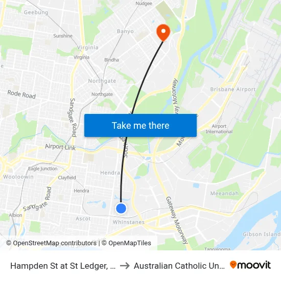 Hampden St at St Ledger, Stop 29 to Australian Catholic University map