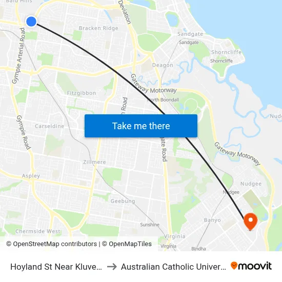 Hoyland St Near Kluver St to Australian Catholic University map