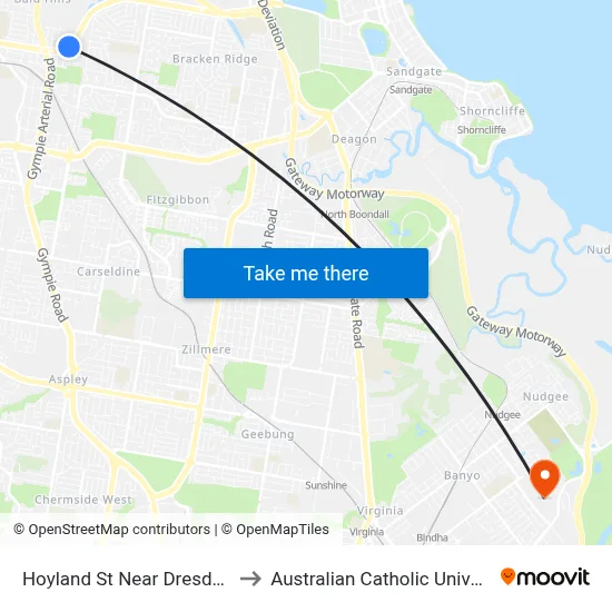 Hoyland St Near Dresden St to Australian Catholic University map