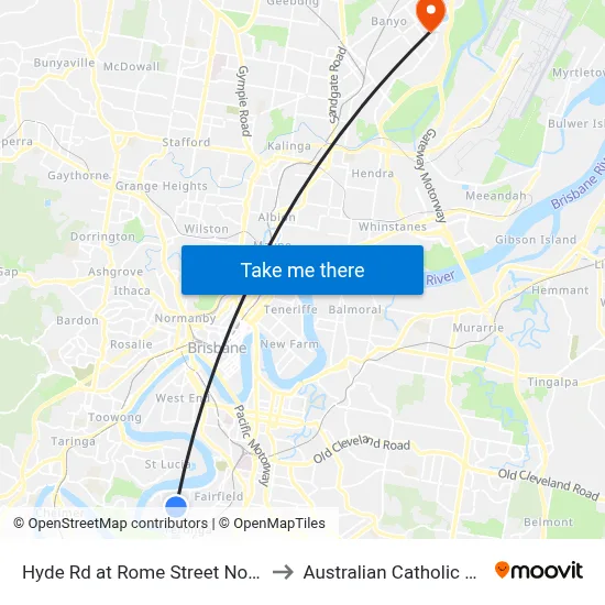Hyde Rd at Rome Street North, Stop 27 to Australian Catholic University map