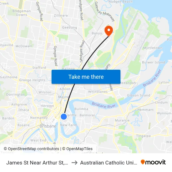 James St Near Arthur St, Stop 9 to Australian Catholic University map