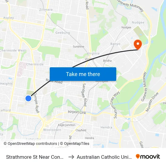 Strathmore St Near Connolly St to Australian Catholic University map