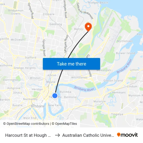 Harcourt St at Hough Lane to Australian Catholic University map