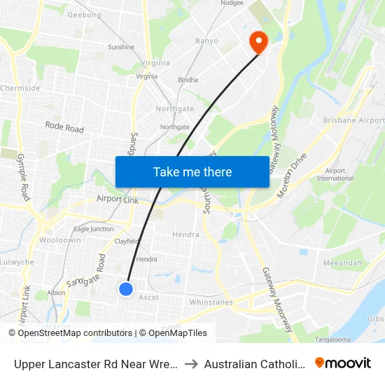 Upper Lancaster Rd Near Wren Street, Stop 25 to Australian Catholic University map