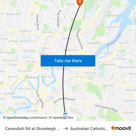 Cavendish Rd at Stoneleigh Street, Stop 38 to Australian Catholic University map