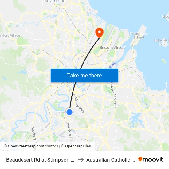 Beaudesert Rd at Stimpson Park, Stop 29 to Australian Catholic University map