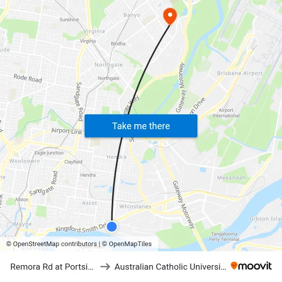 Remora Rd at Portside to Australian Catholic University map
