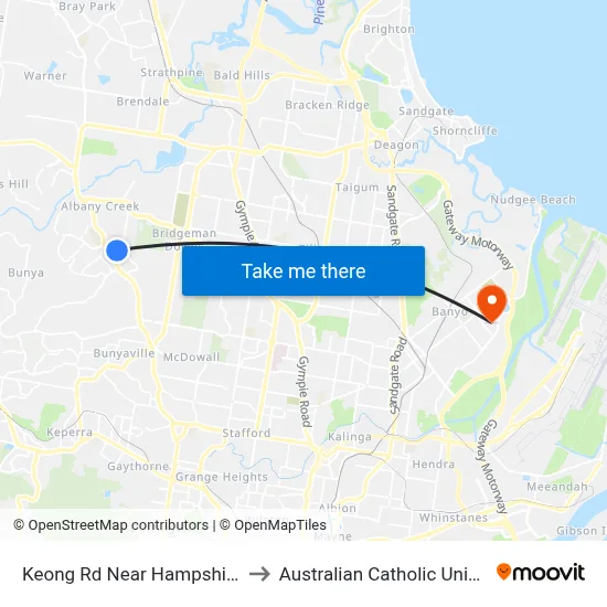 Keong Rd Near Hampshire Tce to Australian Catholic University map