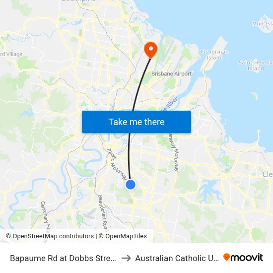 Bapaume Rd at Dobbs Street, Stop 63 to Australian Catholic University map