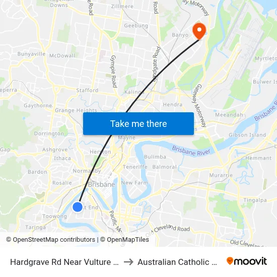 Hardgrave Rd Near Vulture St, Stop 9c to Australian Catholic University map