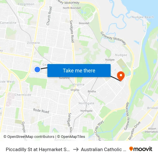 Piccadilly St at Haymarket Street, Stop 48 to Australian Catholic University map