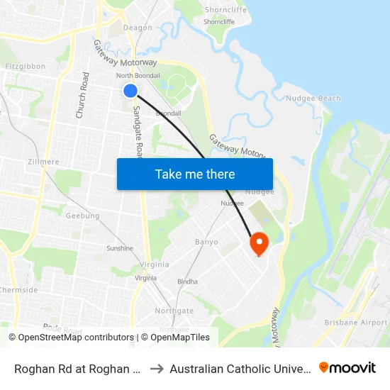 Roghan Rd at Roghan East to Australian Catholic University map