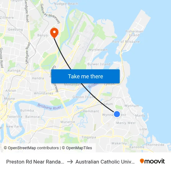 Preston Rd Near Randall Rd to Australian Catholic University map