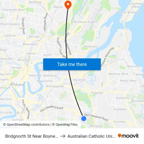 Bridgnorth St Near Boynedale St to Australian Catholic University map