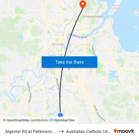 Algester Rd at Parkinson, Stop 90 to Australian Catholic University map