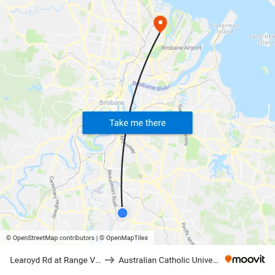 Learoyd Rd at Range View to Australian Catholic University map
