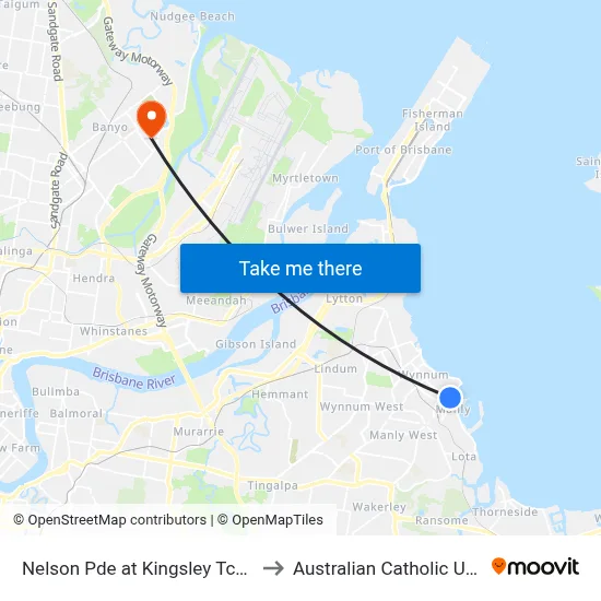 Nelson Pde at Kingsley Tce, Stop 89 to Australian Catholic University map