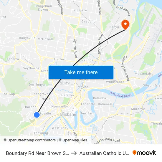 Boundary Rd Near Brown St, Stop 15 to Australian Catholic University map