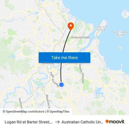 Logan Rd at Barter Street, Stop 30 to Australian Catholic University map