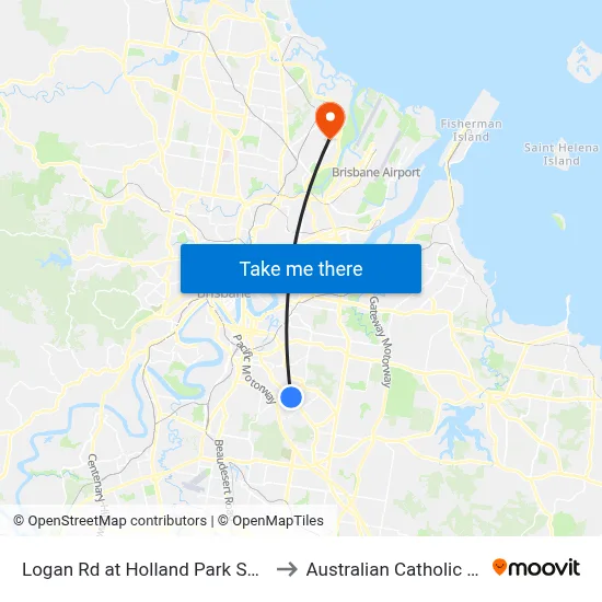 Logan Rd at Holland Park South, Stop 31 to Australian Catholic University map