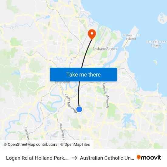 Logan Rd at Holland Park, Stop 29 to Australian Catholic University map
