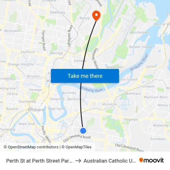 Perth St at Perth Street Park, Stop 33 to Australian Catholic University map
