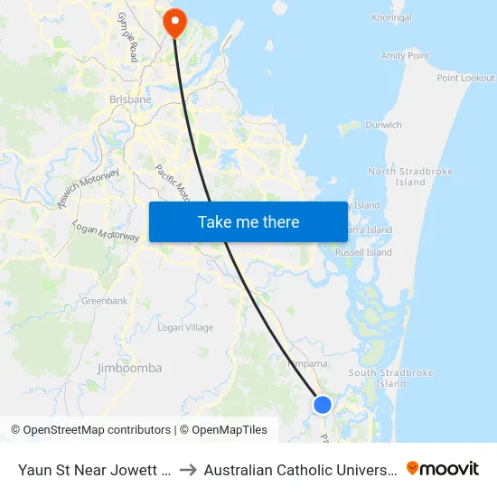 Yaun St Near Jowett St to Australian Catholic University map