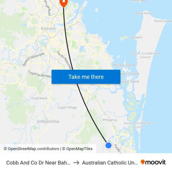 Cobb And Co Dr Near Bahkeeta St to Australian Catholic University map