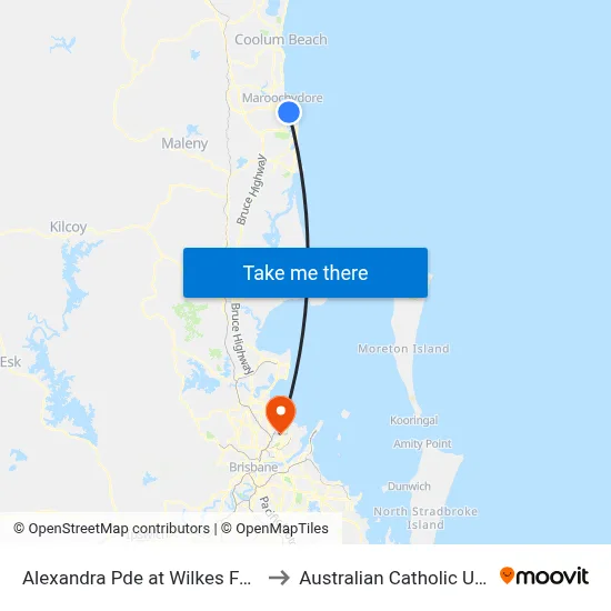 Alexandra Pde at Wilkes Family Park to Australian Catholic University map