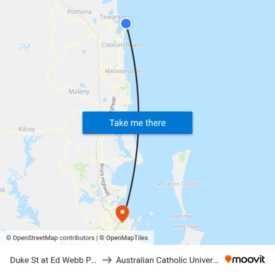 Duke St at Ed Webb Park to Australian Catholic University map