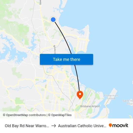 Old Bay Rd Near Warroo Dr to Australian Catholic University map
