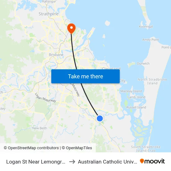 Logan St Near Lemongrove St to Australian Catholic University map