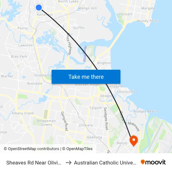 Sheaves Rd Near Olivia Dr to Australian Catholic University map