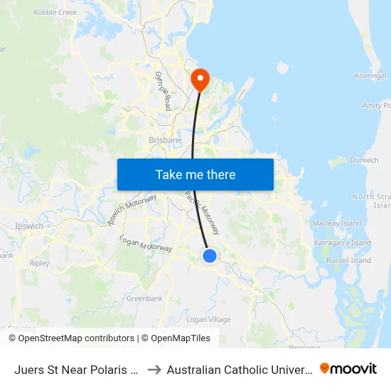Juers St Near Polaris Ave to Australian Catholic University map