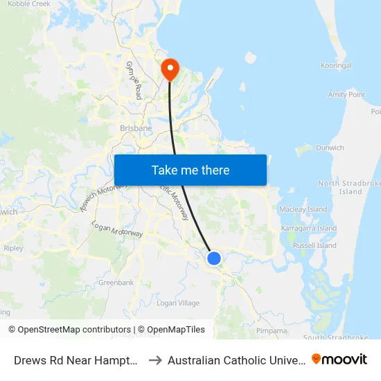 Drews Rd Near Hampton St to Australian Catholic University map