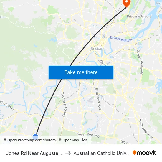 Jones Rd Near Augusta Pkwy to Australian Catholic University map
