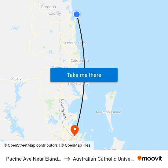 Pacific Ave Near Elanda St to Australian Catholic University map