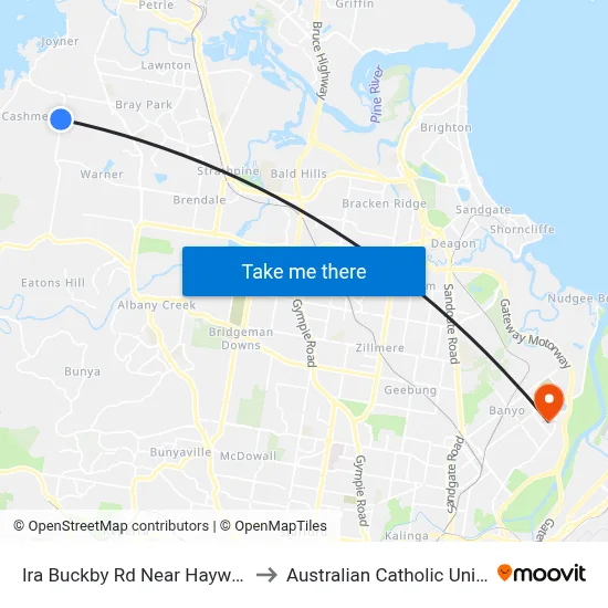 Ira Buckby Rd Near Hayward Ave to Australian Catholic University map