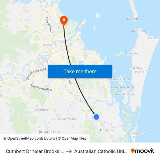 Cuthbert Dr Near Brookside Cct to Australian Catholic University map