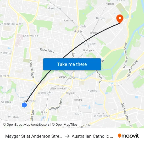 Maygar St at Anderson Street, Stop 21 to Australian Catholic University map