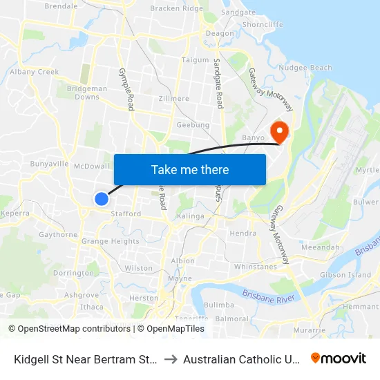 Kidgell St Near Bertram St, Stop 38 to Australian Catholic University map
