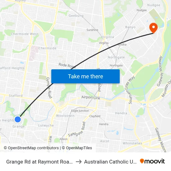 Grange Rd at Raymont Road, Stop 27 to Australian Catholic University map