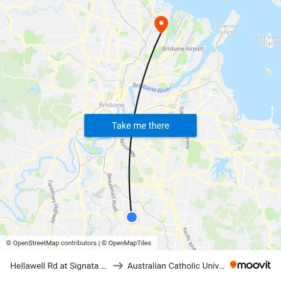 Hellawell Rd at Signata Street to Australian Catholic University map