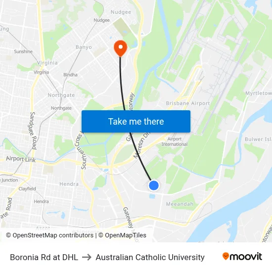 Boronia Rd at DHL to Australian Catholic University map