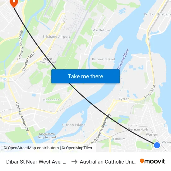 Dibar St Near West Ave, Stop 99 to Australian Catholic University map