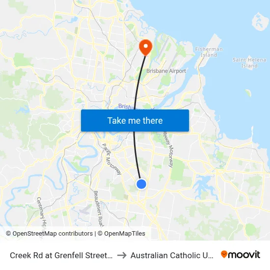 Creek Rd at Grenfell Street, Stop 39 to Australian Catholic University map