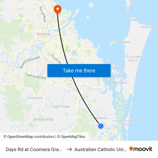 Days Rd at Coomera Grand Drive to Australian Catholic University map
